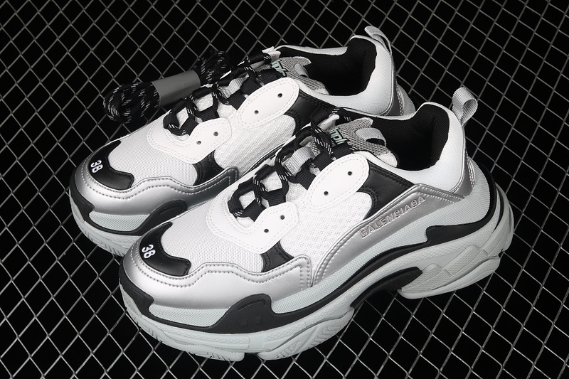 Balenciaga Triple S Sneakers White/Black/Light Grey 17