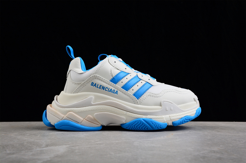 Balenciaga Triple S Sneakers X Ad White/White/Blue 25