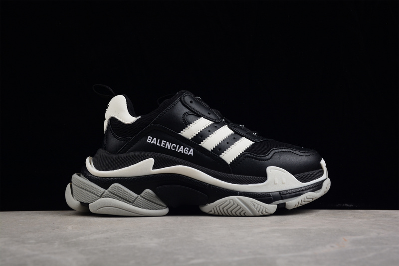 Balenciaga Triple S Sneakers X Ad Black/Black/White 29