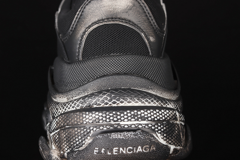 Zg Balenciaga Triple S Sneakers Black/Black/Black 15