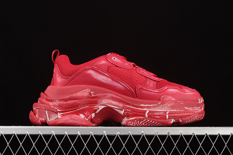 Zg Balenciaga Triple S Sneakers Red/Red/Red 21