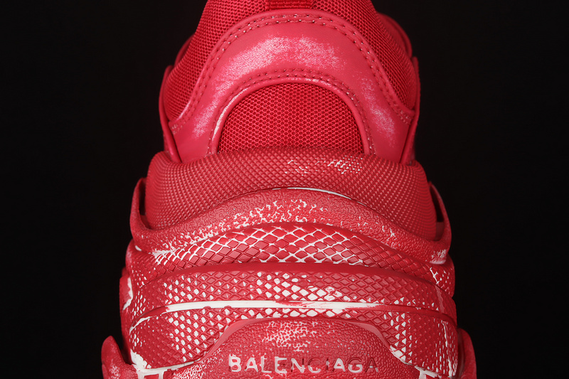 Zg Balenciaga Triple S Sneakers Red/Red/Red 25