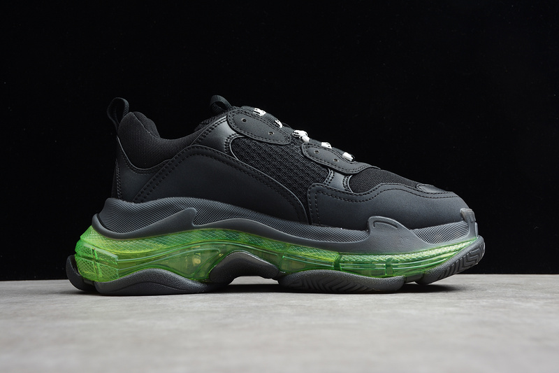 Balenciaga Triple S Sneaker Dadshoe Black/Green 3