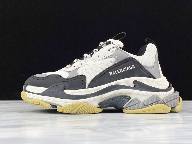 Zh 19Ss Triple-S Clear Sole Trainers Grey/White/White 3