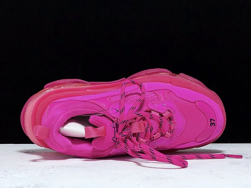 Plus Triple-S Clear Sole Trainers Pink 3