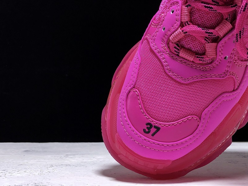 Plus Triple-S Clear Sole Trainers Pink 5