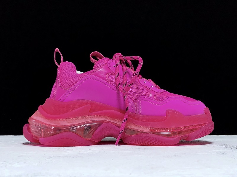 Plus Triple-S Clear Sole Trainers Pink 13