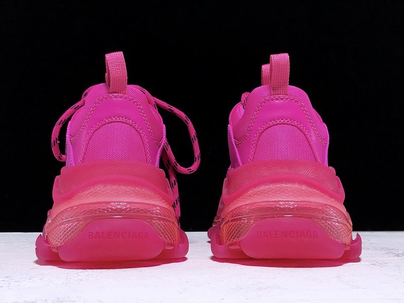 Plus Triple-S Clear Sole Trainers Pink 21