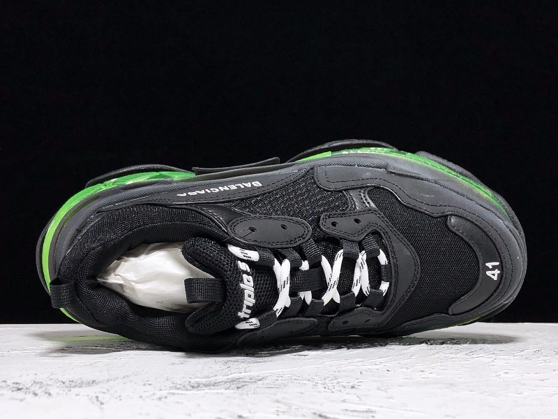 Pk Triple S Sneaker Dadshoe Black/Black/Green 13