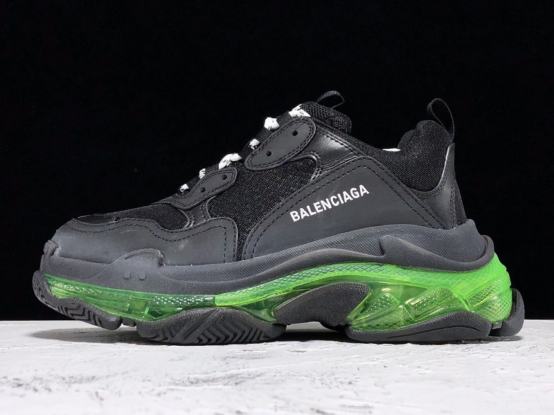 Pk Triple S Sneaker Dadshoe Black/Black/Green 15