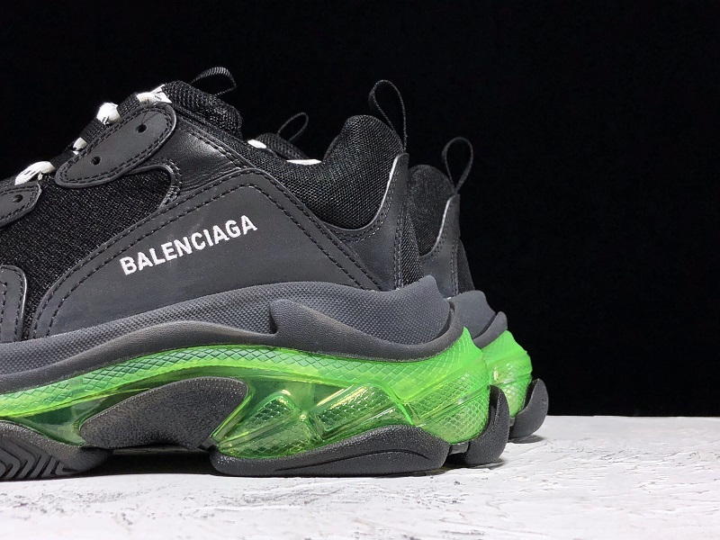 Pk Triple S Sneaker Dadshoe Black/Black/Green 19