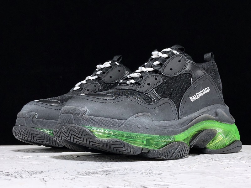 Pk Triple S Sneaker Dadshoe Black/Black/Green 33