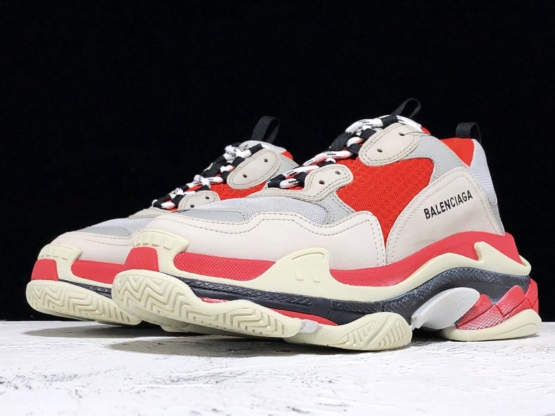 Zh/Plus Triple S Sneaker Dadshoe Red/Grey 7