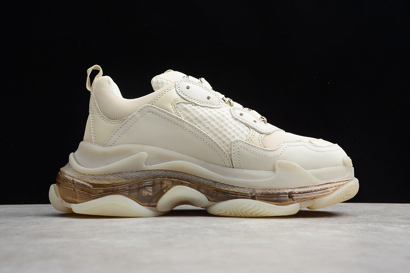 Triple S Sneaker Dadshoe Beige/White 25