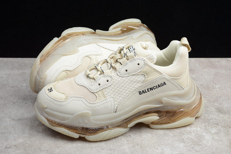 Triple S Sneaker Dadshoe Beige/White 31