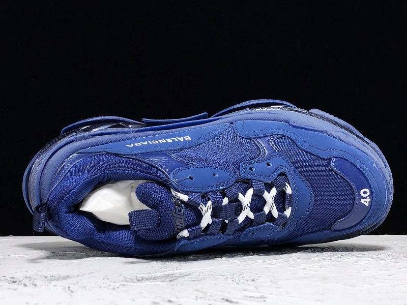 Pk 19Ss Triple-S Clear Sole Trainers Blue 27