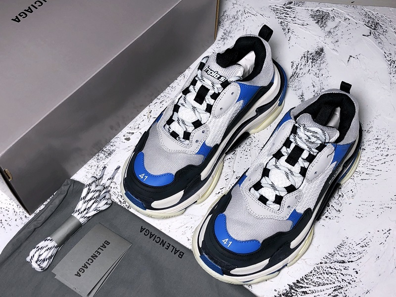 Zh Triple S Sneaker Dadshoe Blue/Black/White 27