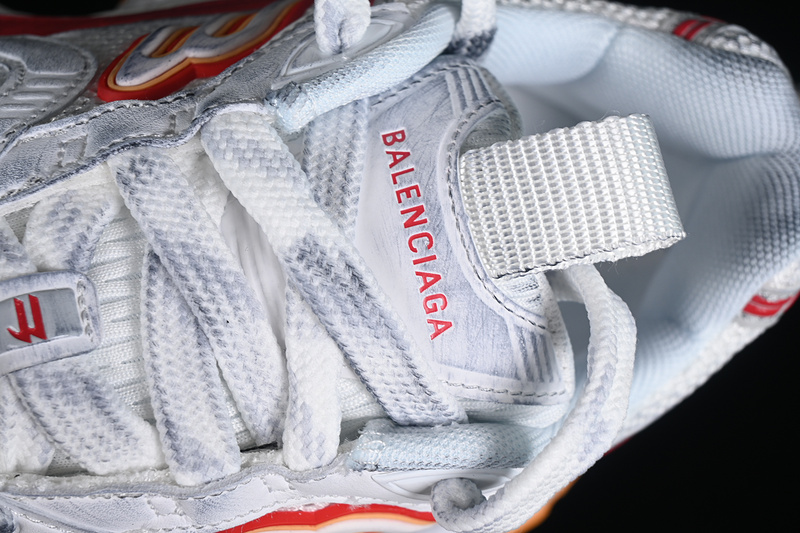 Balenciaga Track Sneaker White/Silver/Red/Orange 17