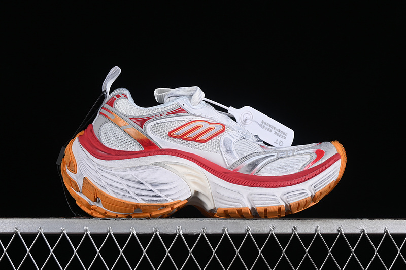 Balenciaga Track Sneaker White/Silver/Red/Orange 29