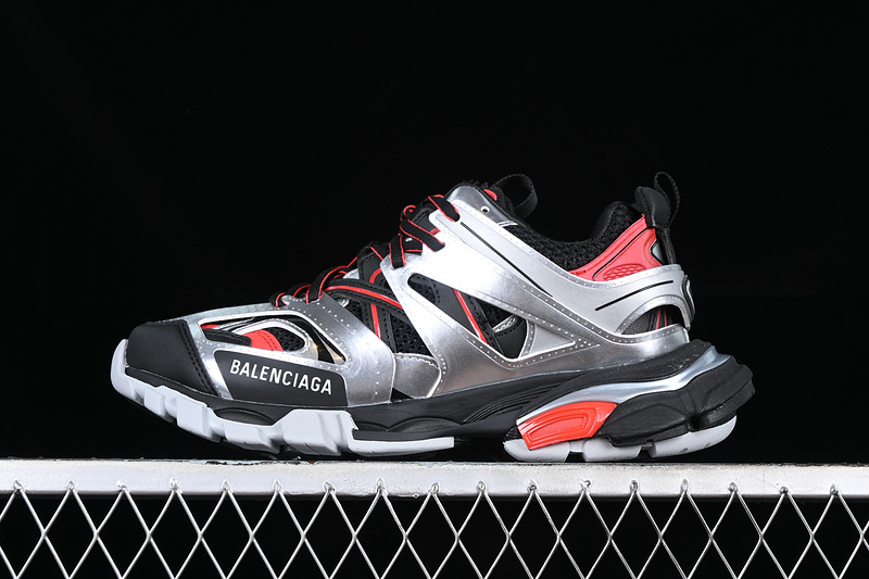 Balenciaga Track Sneaker Tess S.Gomma Res Bi Alv/Tis Eff Nubuk/Tis E Black/Red 23