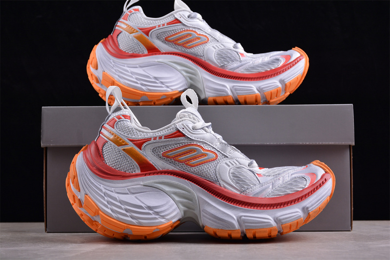 Balenciaga Track Sneaker White/Silver/Orange 3