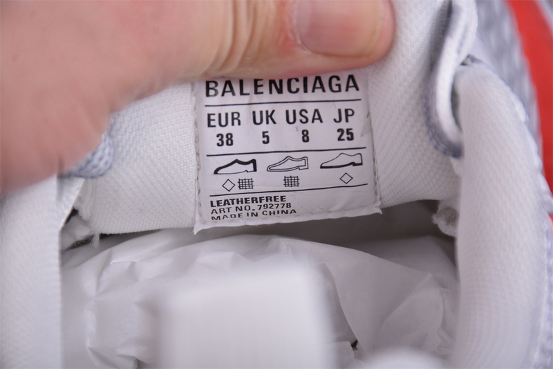 Balenciaga Track Sneaker White/Silver/Orange 13