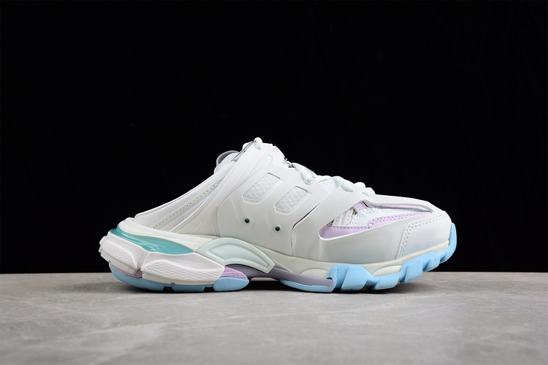 Balenciaga Tess S.Gomma Sneaker White/Sky Blue/Purple 7