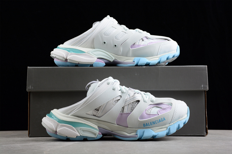 Balenciaga Tess S.Gomma Sneaker White/Sky Blue/Purple 19