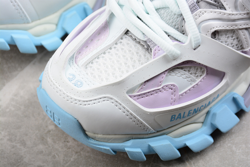 Balenciaga Tess S.Gomma Sneaker White/Sky Blue/Purple 21