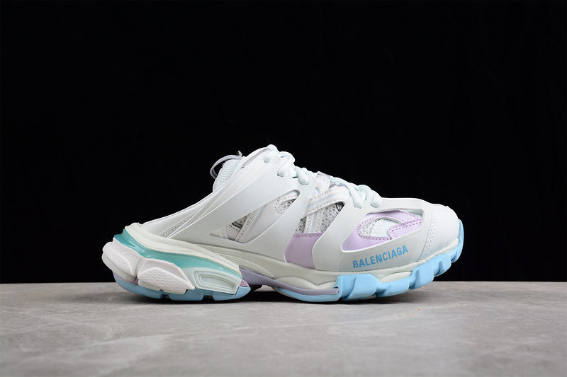 Balenciaga Tess S.Gomma Sneaker White/Sky Blue/Purple 25