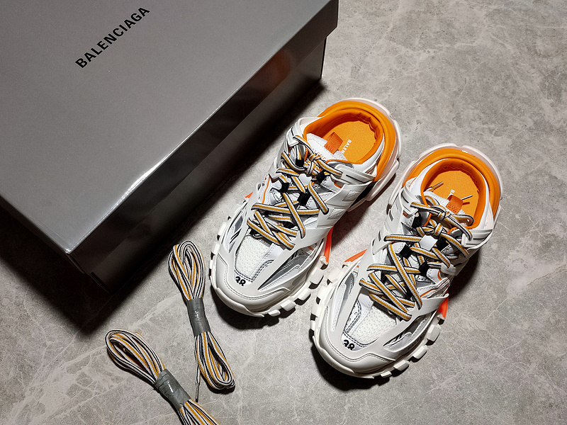 Balenciaga Track Mule Beige/White/Orange 7