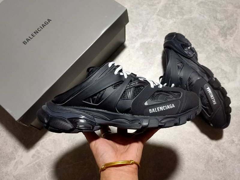 Balenciaga Track Mule Black/Black/White 3