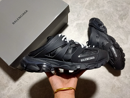 Balenciaga Track Mule Black/Black/White 5