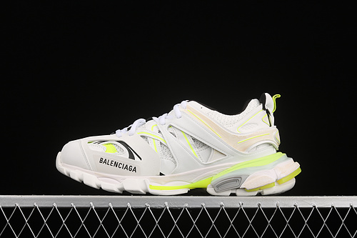 Balenciaga Tess S.Gomma Sneakers White/White/Green 17