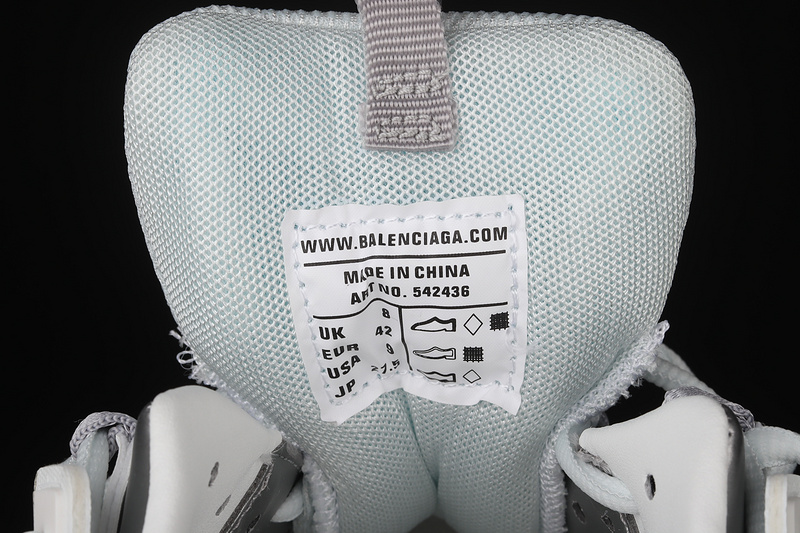 Balenciaga Track Mule White/White/Blue 13