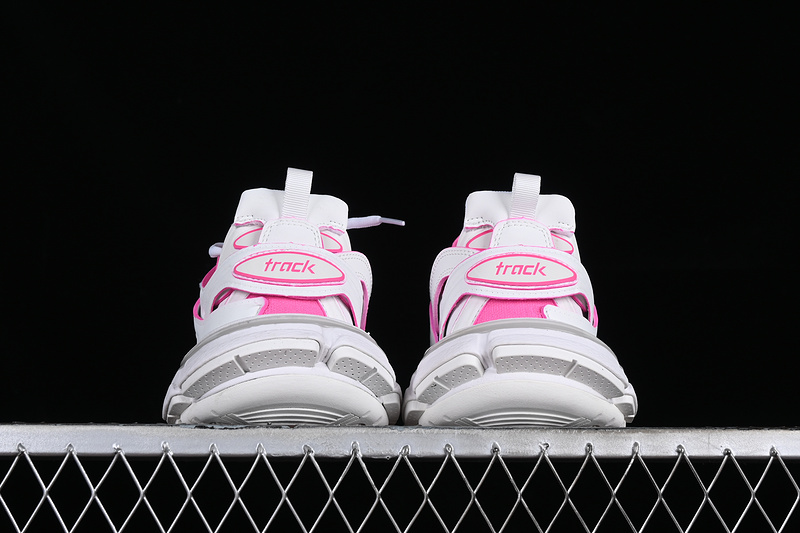 Balenciaga Track Sneaker Tess S.Gomma Res Bi Alv/Tis Eff Nubuk/Tis E White/Pink 31