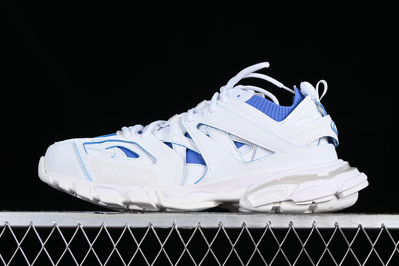 Balenciaga Track Sneaker Tess S.Gomma Res Bi Alv/Tis Eff Nubuk/Tis E White/Blue 5