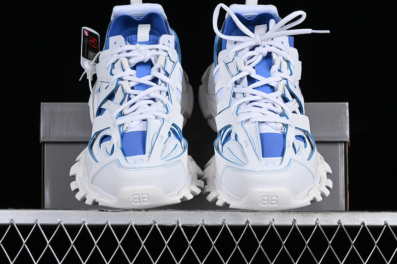 Balenciaga Track Sneaker Tess S.Gomma Res Bi Alv/Tis Eff Nubuk/Tis E White/Blue 21