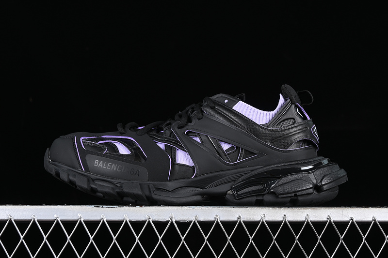 Balenciaga Track Sneaker Tess S.Gomma Res Bi Alv/Tis Eff Nubuk E Black/Purple 31