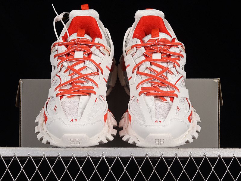 Balenciaga Track Tess S.Gomma Sneaker White/White/Orange 19