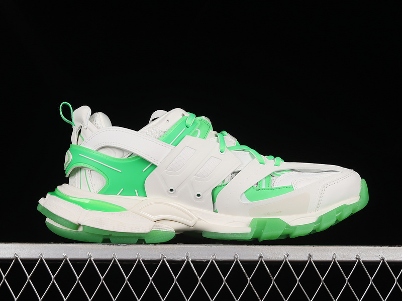 Balenciaga Track Tess S.Gomma Sneaker White/White/Green 13