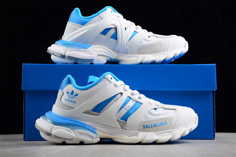 Adidas X Balenciaga Track Forum Low White/Blue 3