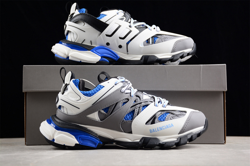 Balenciaga Track Sneaker Tess S.Gomma Res Bi Alv/Tis Eff Nubuk White/Grey/Blue 17