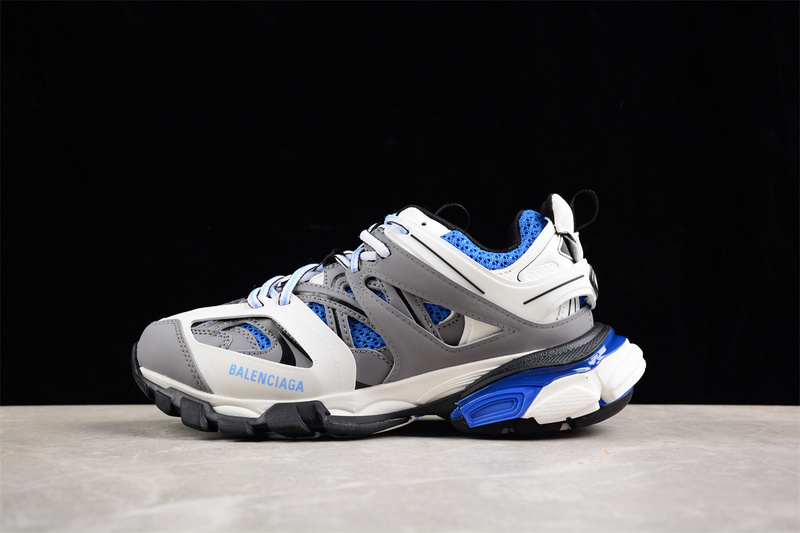 Balenciaga Track Sneaker Tess S.Gomma Res Bi Alv/Tis Eff Nubuk White/Grey/Blue 25