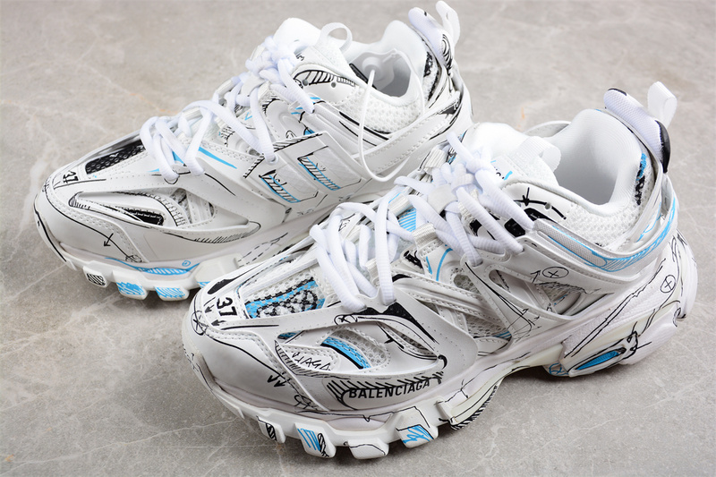 Balenciaga Track Sneaker White/Blue/Black 3