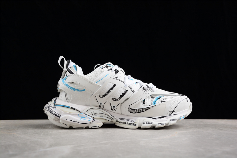 Balenciaga Track Sneaker White/Blue/Black 9