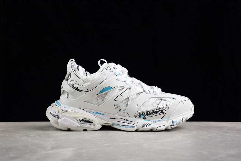 Balenciaga Track Sneaker White/Blue/Black 15