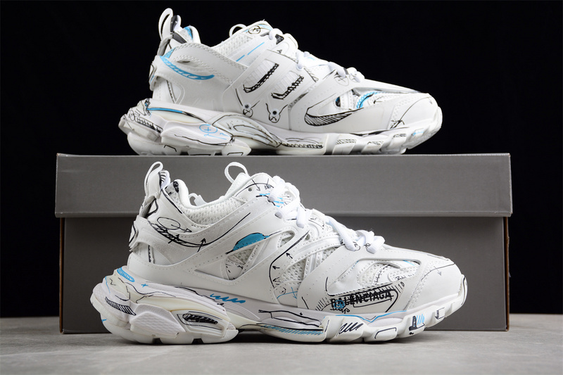 Balenciaga Track Sneaker White/Blue/Black 25