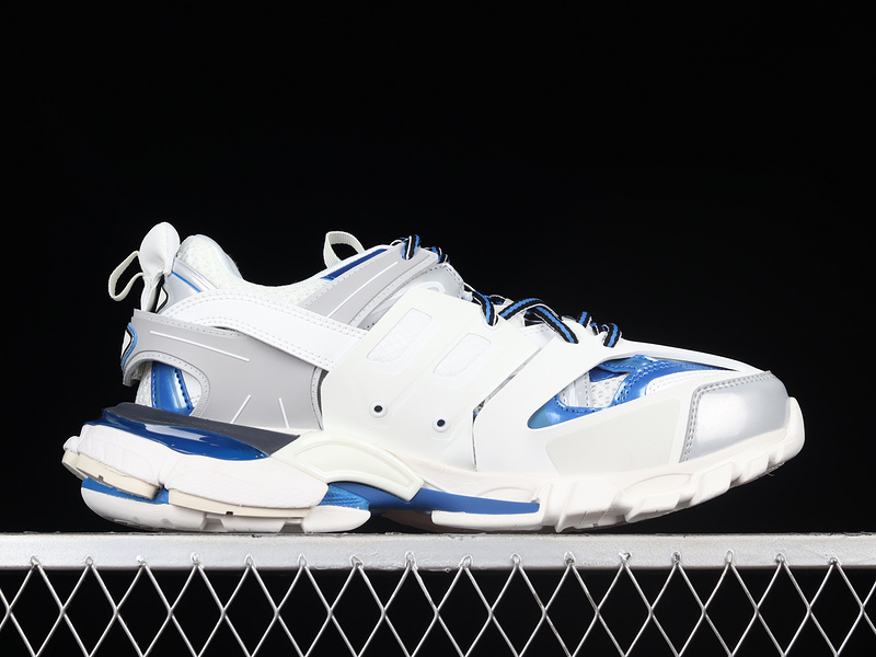 Balenciaga Tess S.Gomma Sneakers White/Light Grey/Blue 13