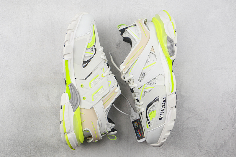 Balenciaga Track 3.0 Sneakers Light Grey/Fluorescent Green/Black 13